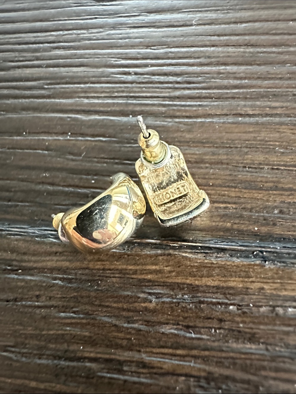Monet Gold-Tone Women’s Sculpted pierced Earrings